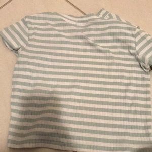 Forever 21 striped turtle neck crop top.
